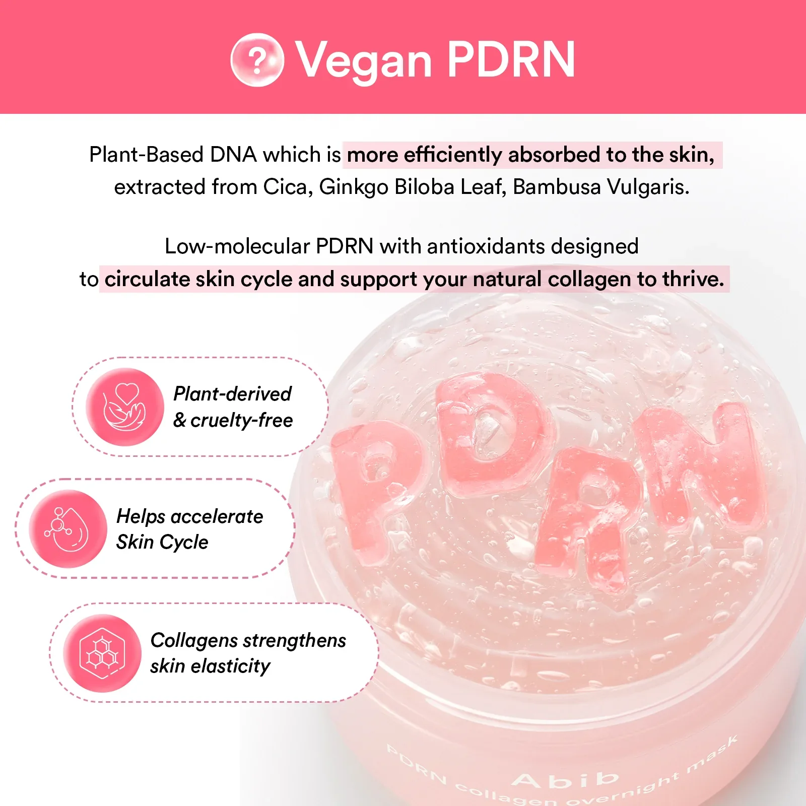 ABIB PDRN collagen overnight mask Firming jelly - Image 10
