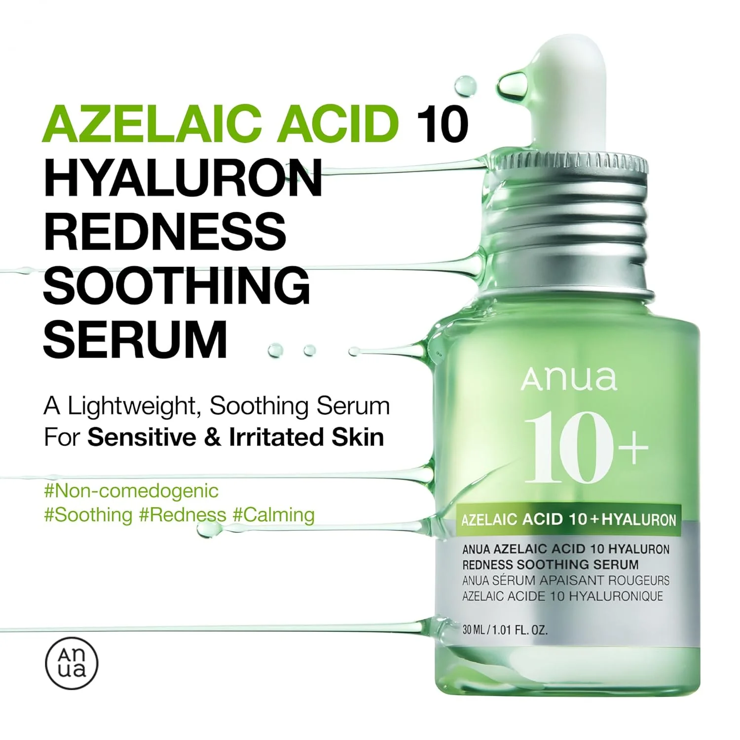 Anua - Acido Azelaico Ultimate Green Solution Suero Ligero Calmante e Hidratante - Image 9