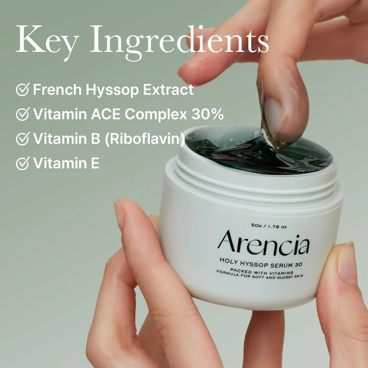 Arencia Holy Hyssop Serum 30 Suero de máscara facial - Image 6