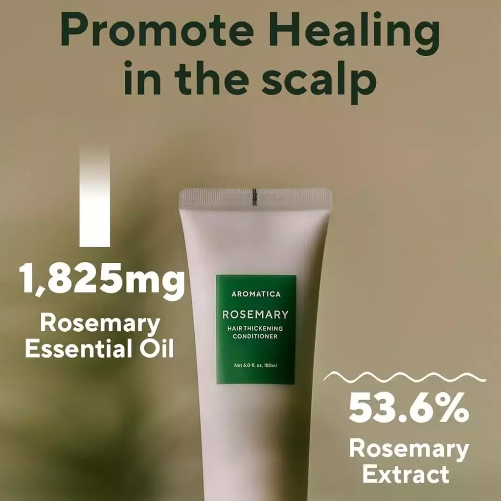 Aromatica Rosemary Hair Thickening Conditioner 180ml - Image 4