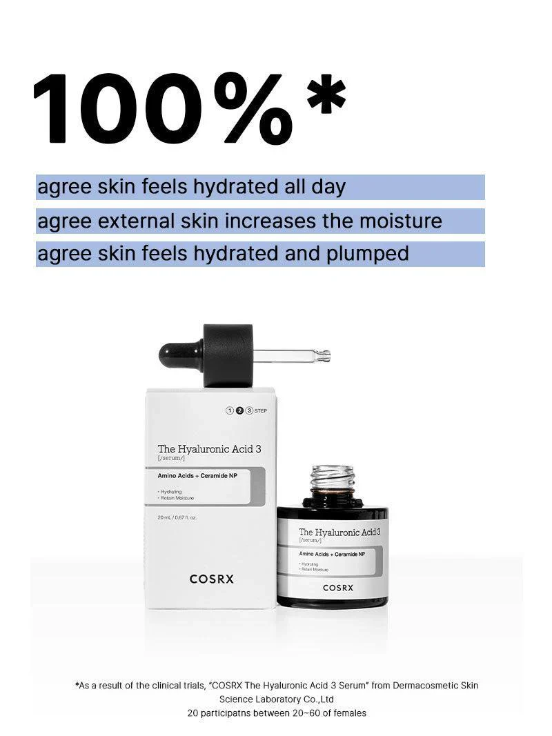 COSRX The Hyaluronic Acid 3 Serum 20ml - Image 3