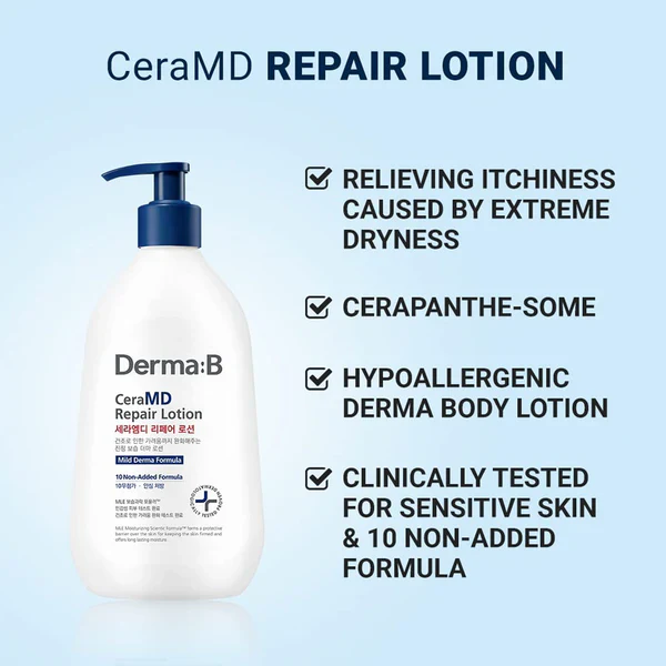 Derma:B CeraMD Repair Lotion 400ml - Image 9