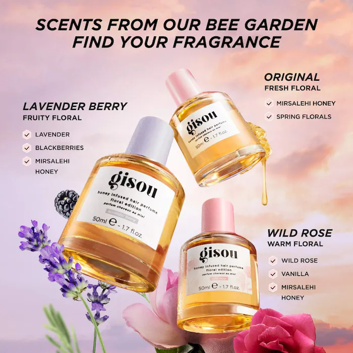 Gisou Mini perfume capilar con infusión de miel, bayas y lavanda 15ml - Image 4