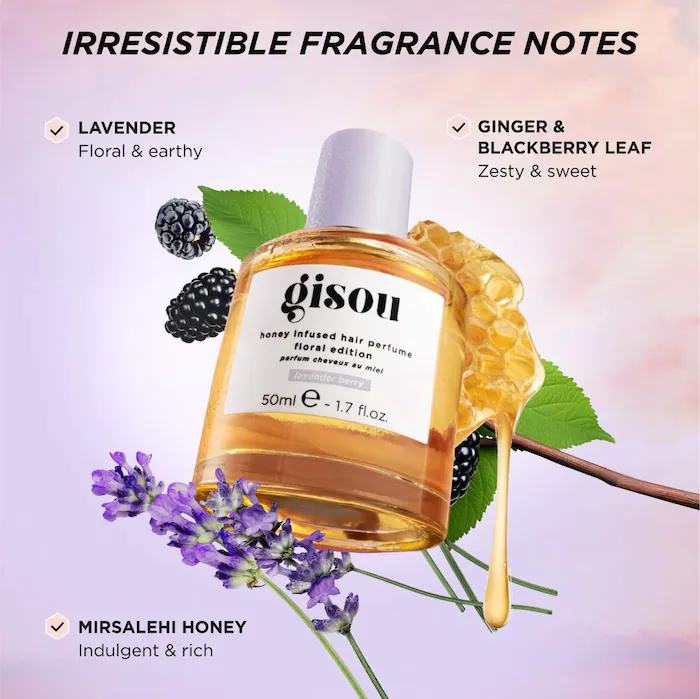 Gisou Mini perfume capilar con infusión de miel, bayas y lavanda 15ml - Image 8