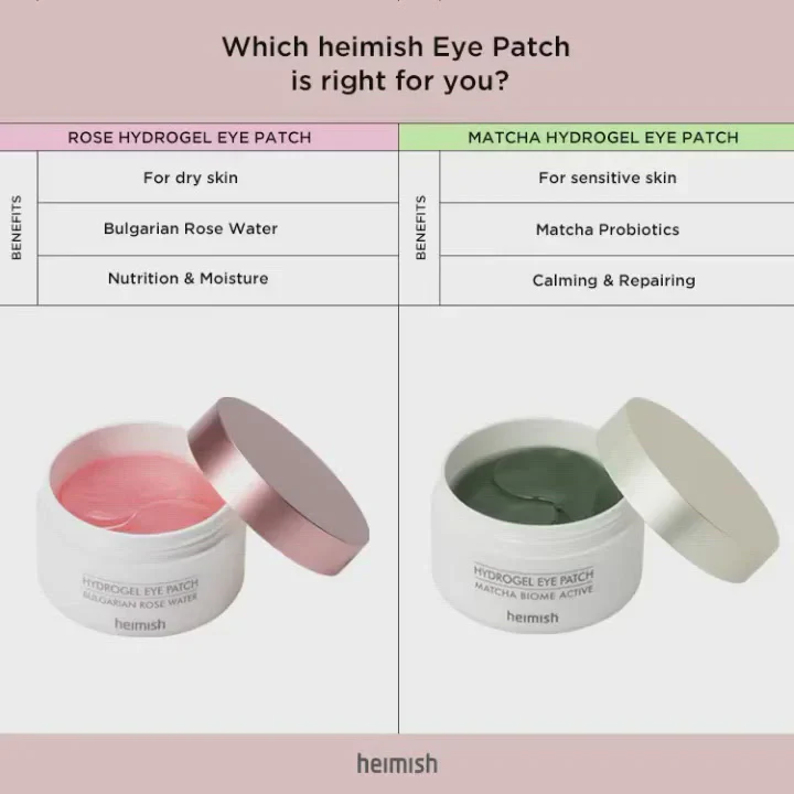heimish Bulgarian Rose Water Hydrogel Eye Patch 60pcs - Image 5