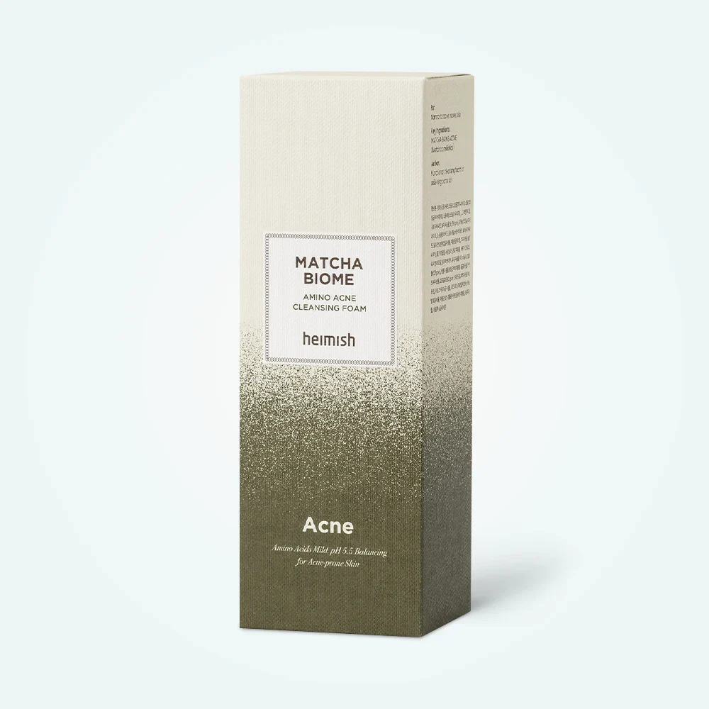 Heimish Matcha Biome Amino Acne Cleansing Foam 150ml - Image 6