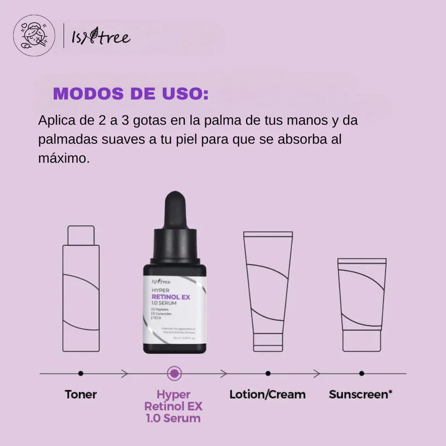 Hyper Retinol EX 1.0 Serum 20ml ISNTREE - Image 4