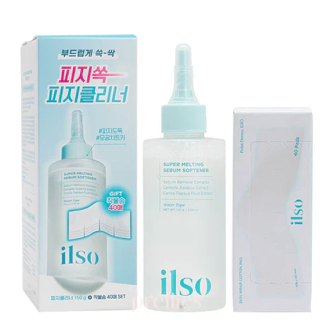 ilso Super Melting Sebum Softener Set 150ml + 40 cotton pads - Image 7