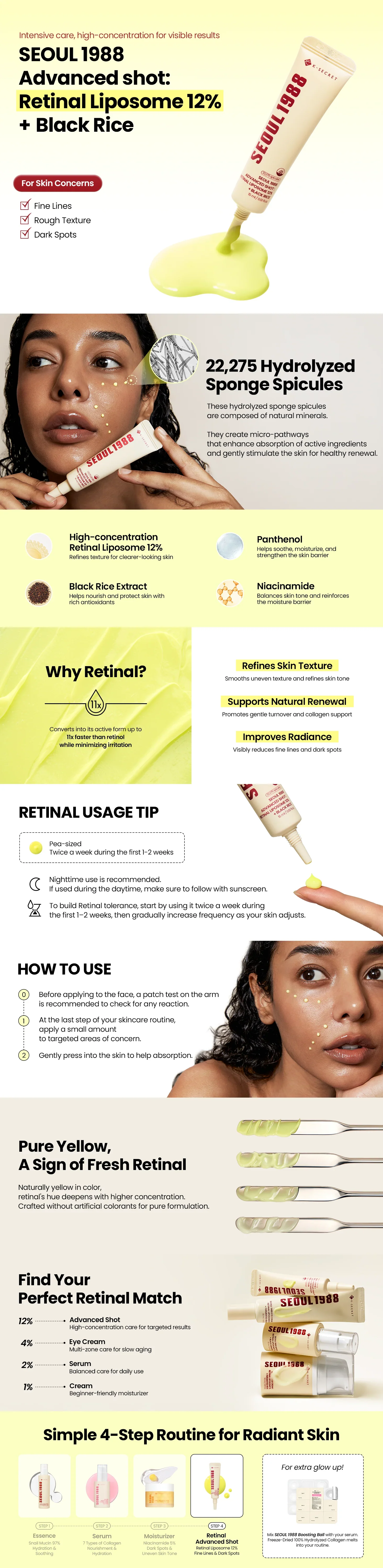 KSECRETSeoul 1988 Advanced Shot: Retinal Liposome 12% + Black Rice 15ml - Image 5