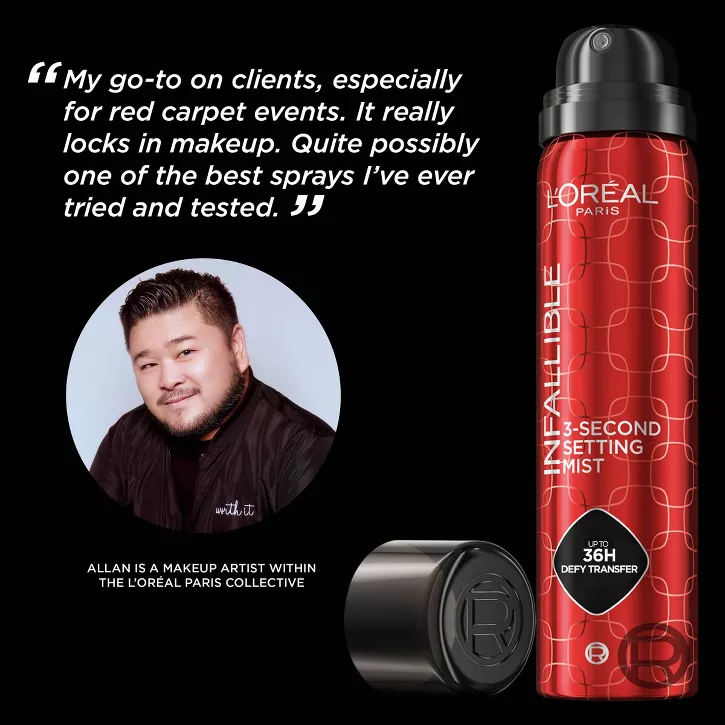 L'Oreal Paris Infallible 3-Second Up to 36HR Wear Setting Spray 50g - Image 5