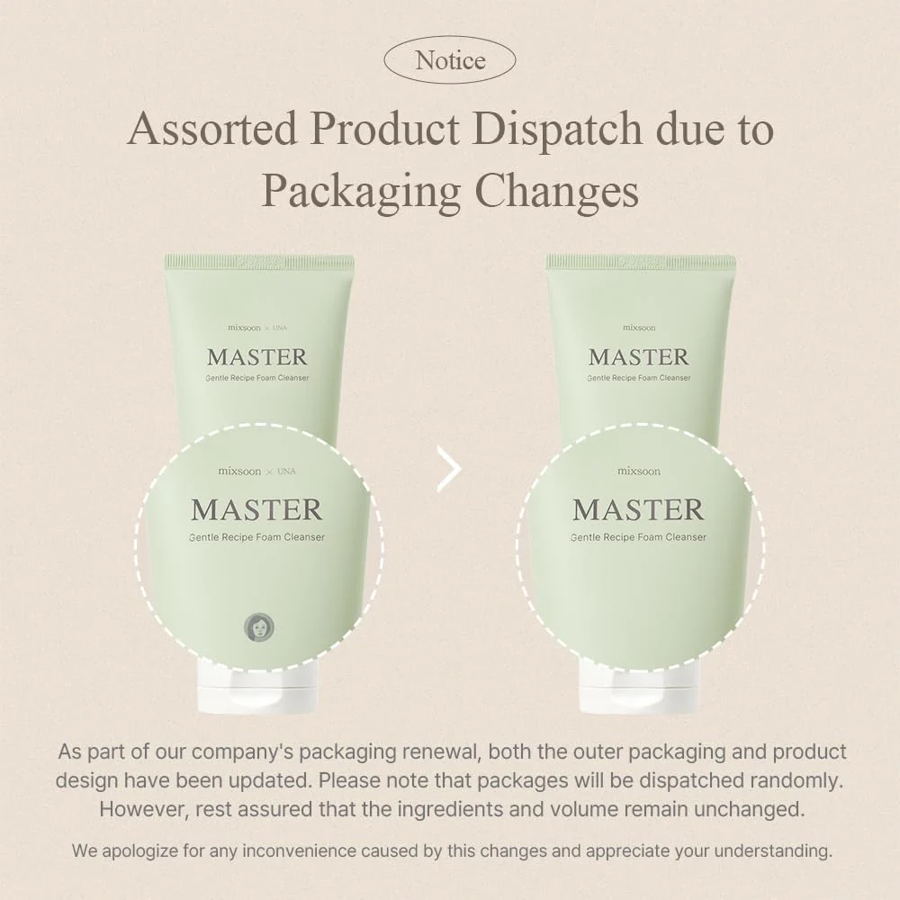 Master Gentle Recipe Foam Cleaser 150ml- Mixsoon - Image 6