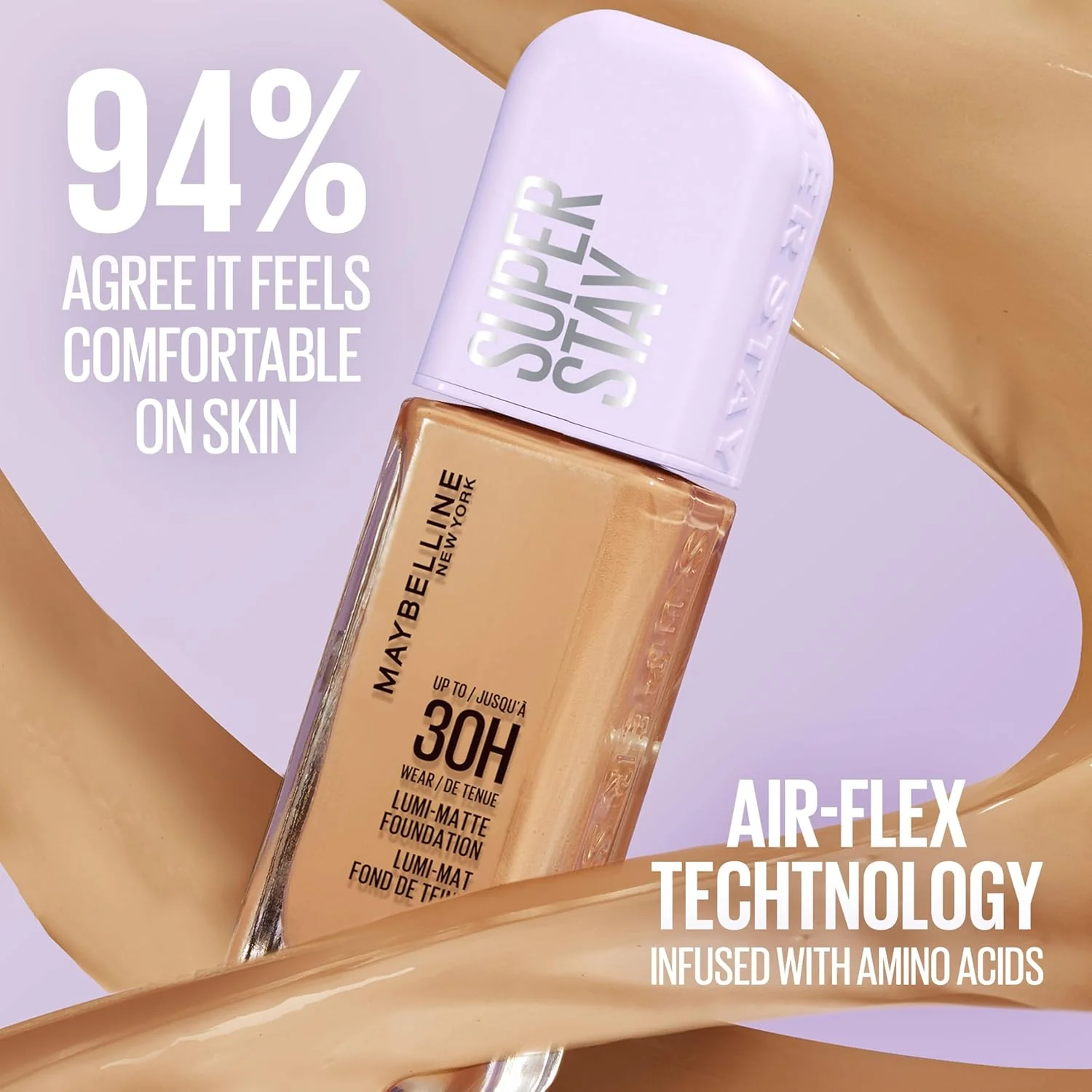 Maybelline BaseSuper Stay Up to 30HR Wear Lumi-Matte de larga duración - Image 5