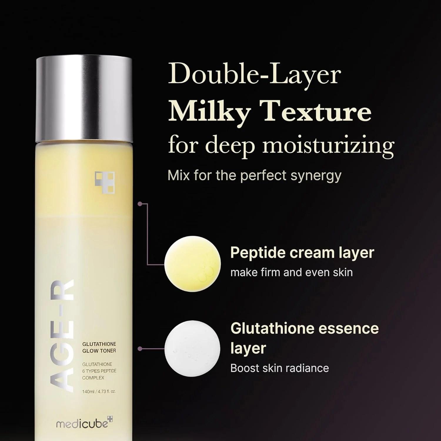 Medicube AGE-R Glutathione Glow Toner – Tónico lechoso para una piel radiante y uniforme - Image 8