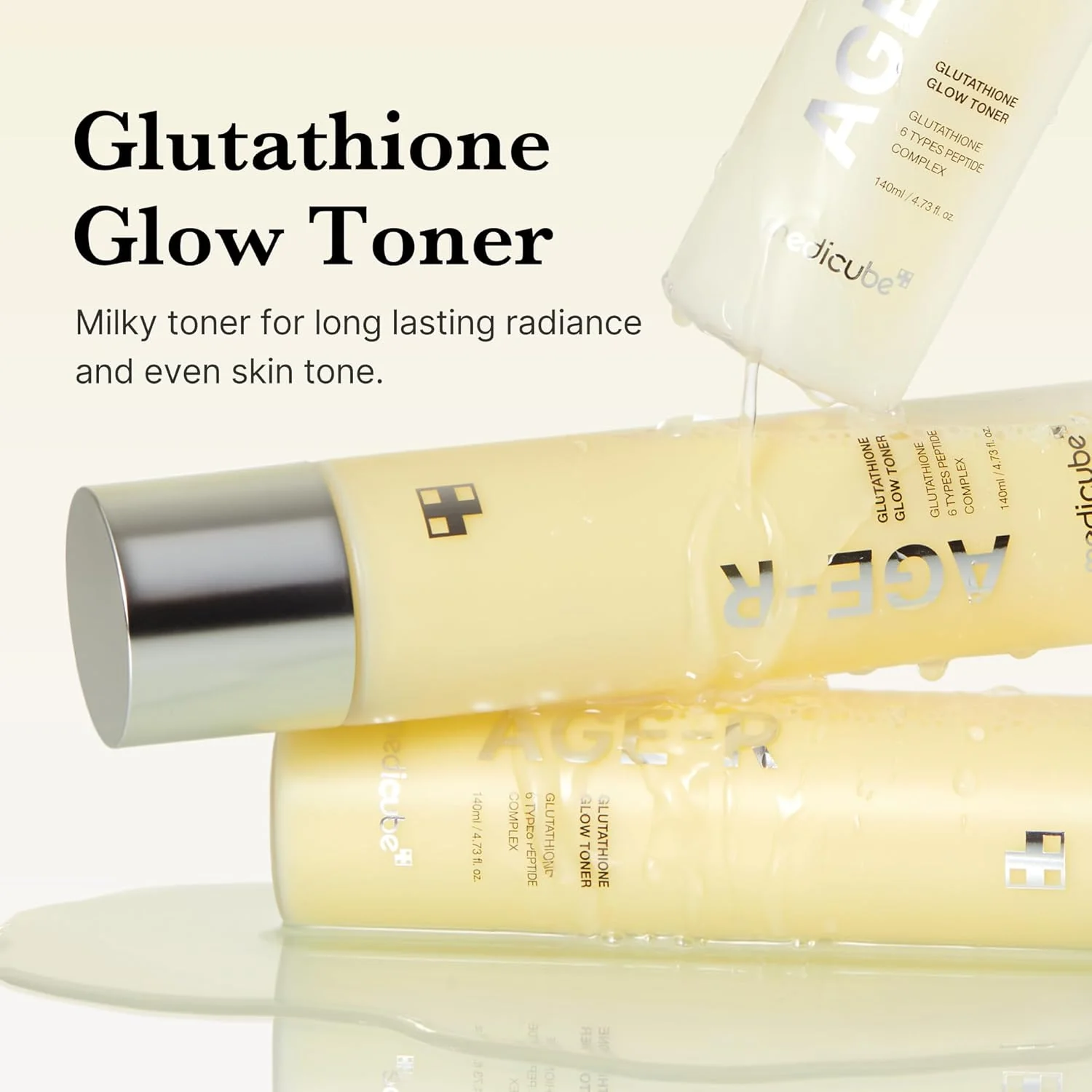 Medicube AGE-R Glutathione Glow Toner – Tónico lechoso para una piel radiante y uniforme - Image 9