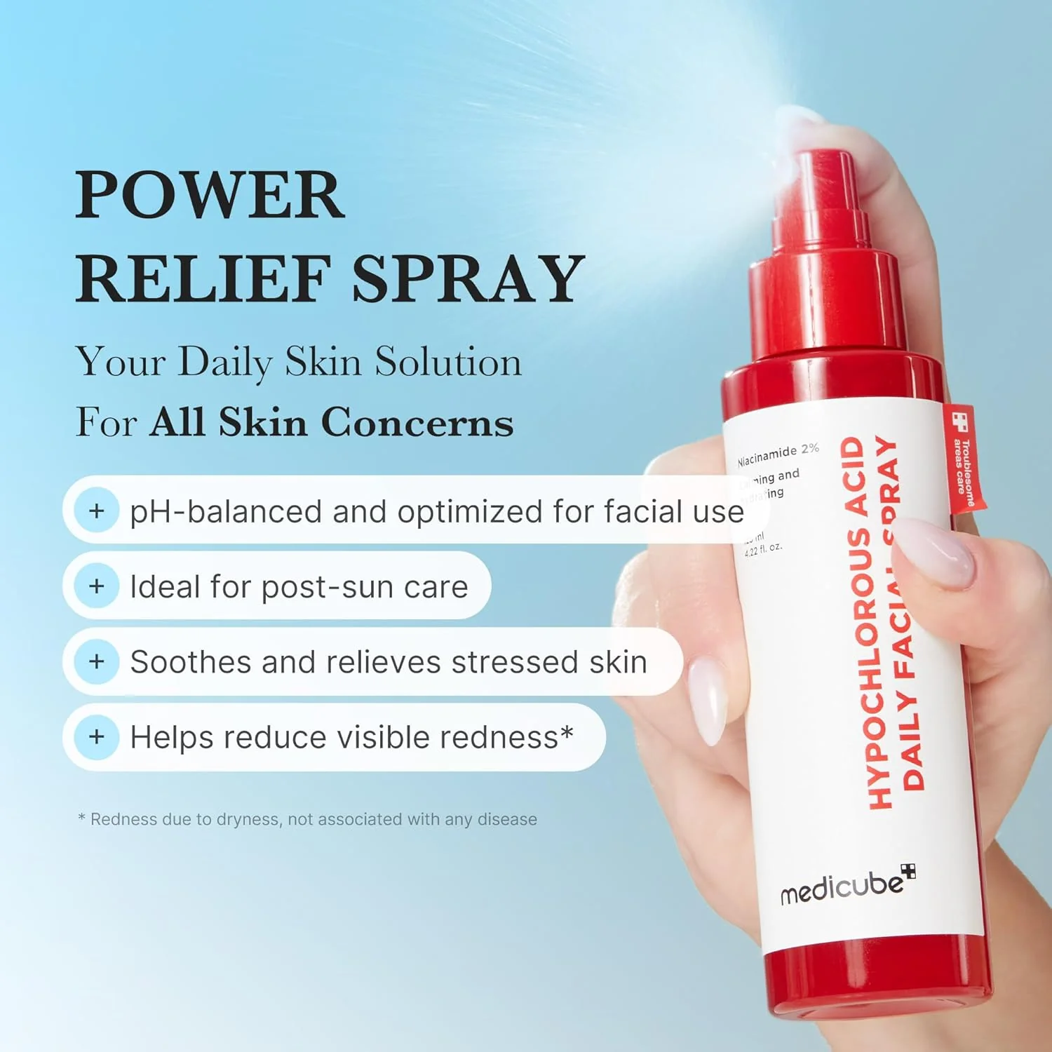 Medicube Hypochlorous Acid Daily Facial Spray 125ml Spray de ácido hipocloroso - Image 6