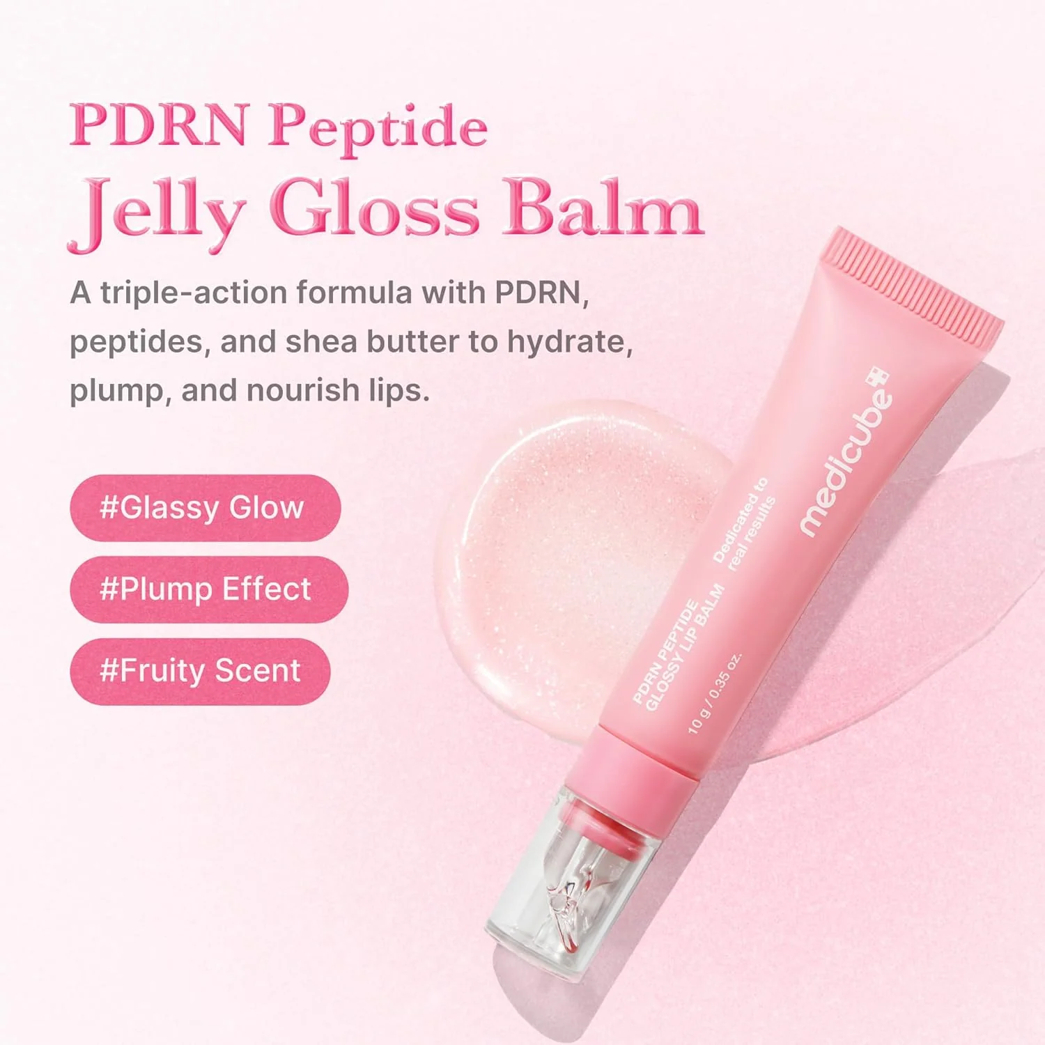 medicube PDRN Peptide Jelly Gloss Balm con péptidos, ácido hialurónico, ceramida y manteca de karité - Image 4