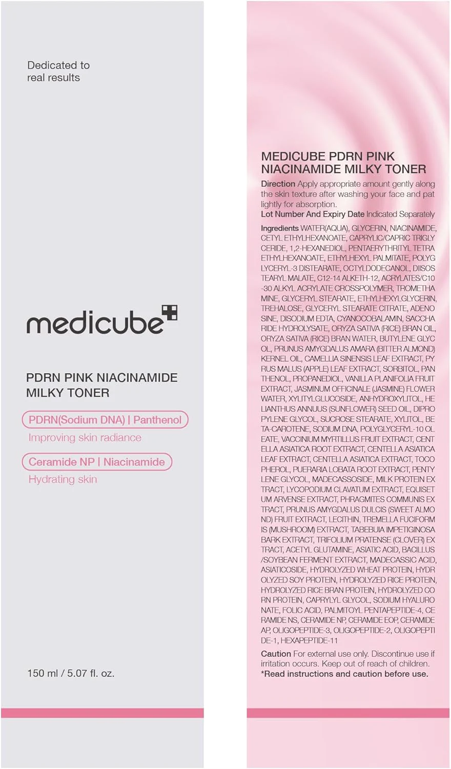 Medicube PDRN Pink Milky Toner – Hidratación luminosa y revitalizante 150ml - Image 4