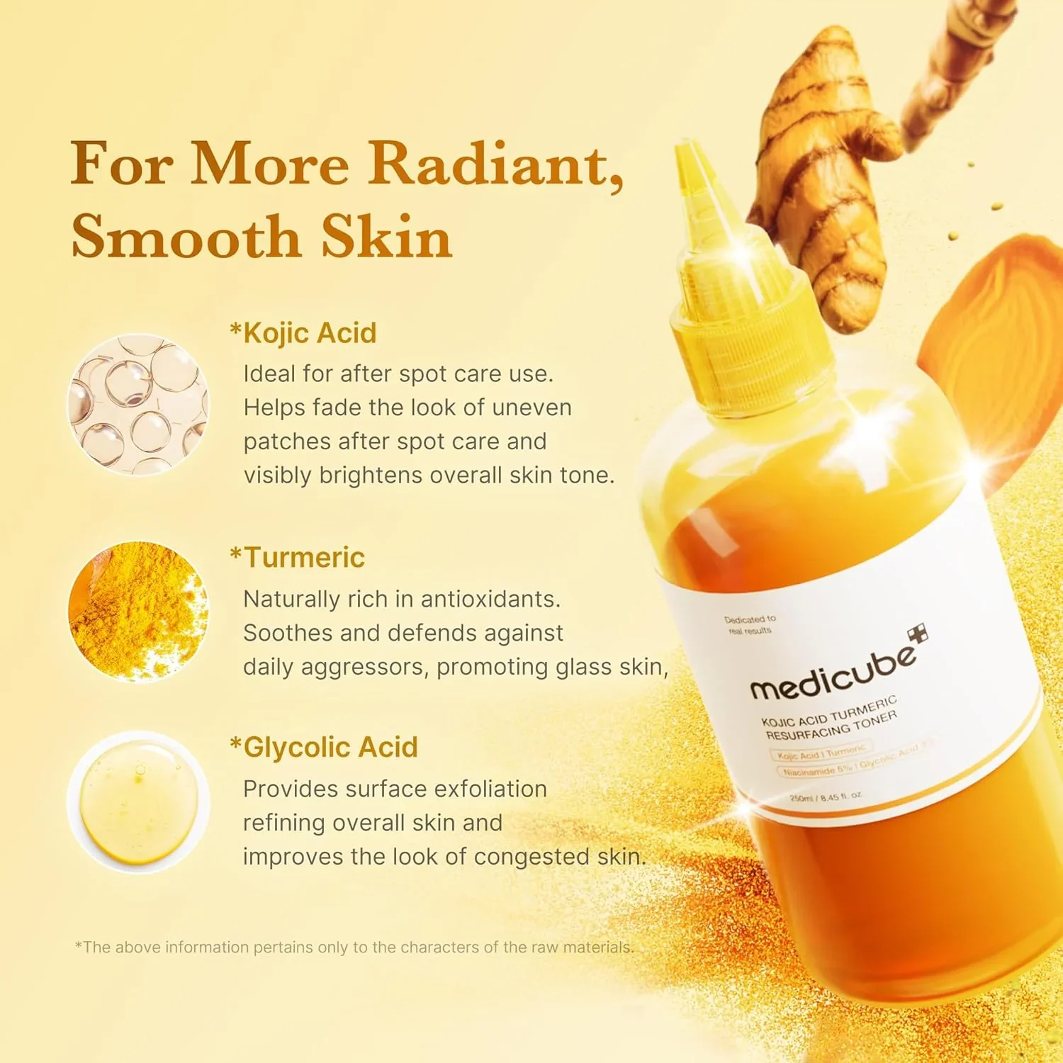 Medicube Tónico revitalizante de cúrcuma y ácido kójico 250 ml - Image 5
