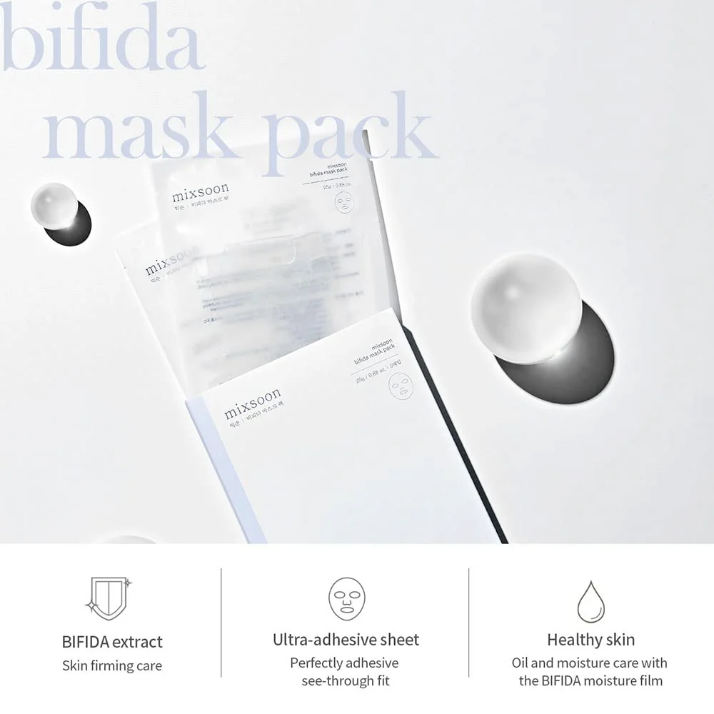 mixsoon Bifida - Paquete de mascarillas hidratantes faciales de vidrio coreano, 5u - Image 6