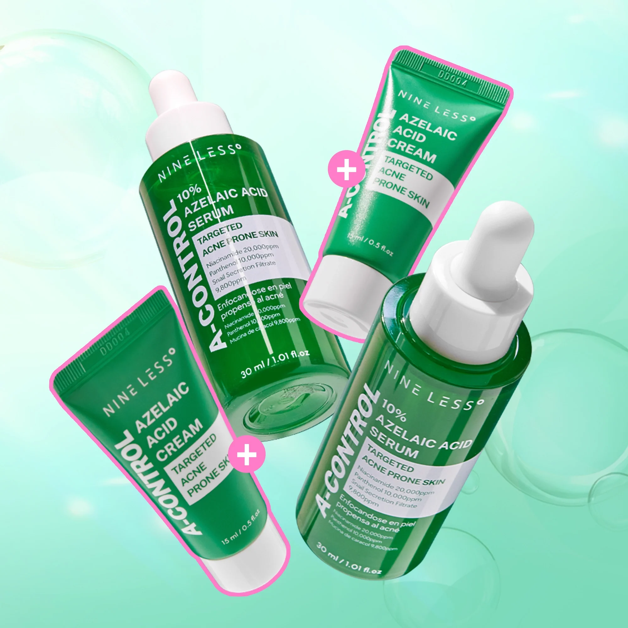 Nine Less Azelaic Acid Serum Duo Set (Free Gift : Azelaic Acid Cream 15ml (2ea) - Image 9