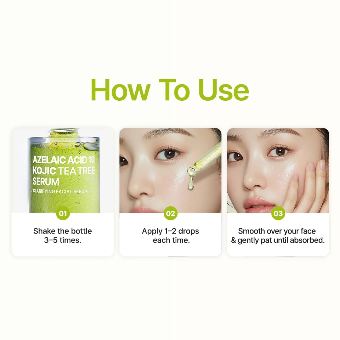 Purito Azelaic Acid 10 Kojic Tea Tree Serum 30ml - Image 5