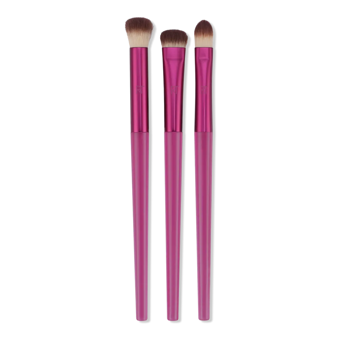 Real Techniques Trío de brochas de maquillaje MesmerEYES Cherry On Top - Image 3