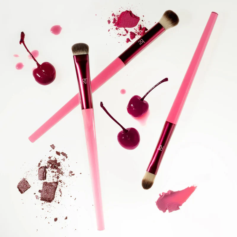 Real Techniques Trío de brochas de maquillaje MesmerEYES Cherry On Top - Image 5