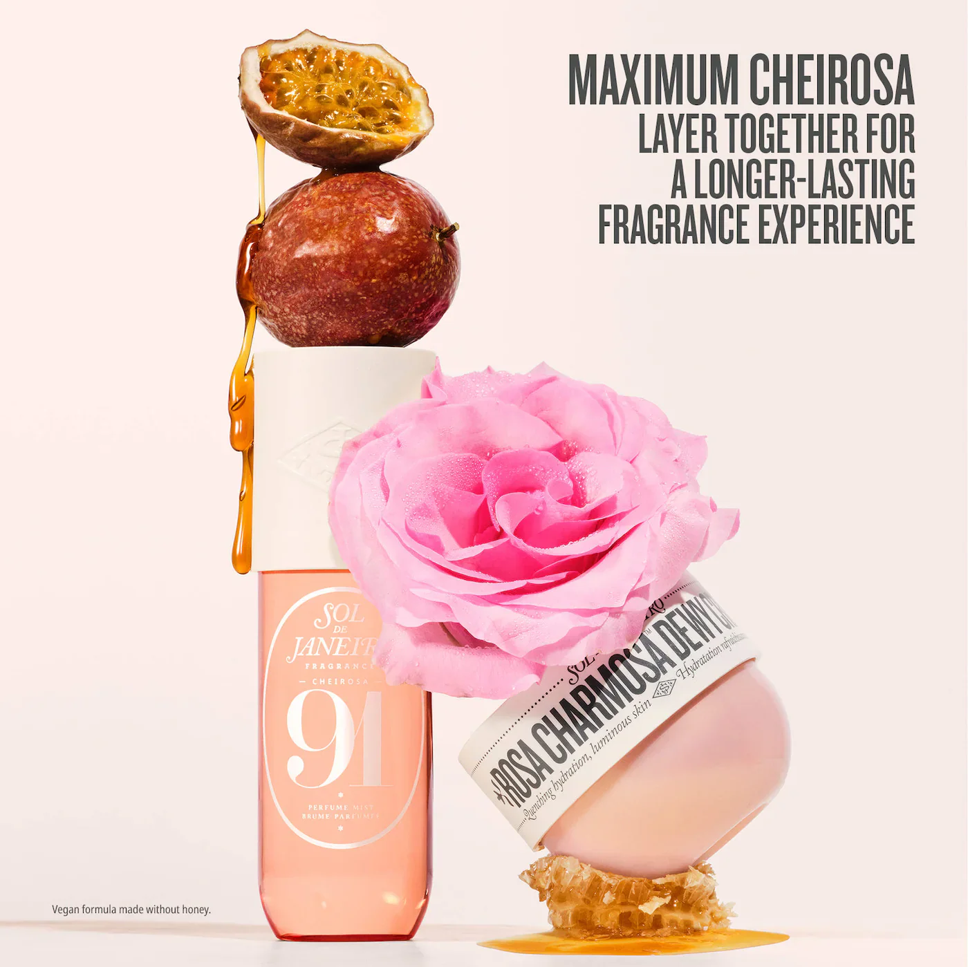 Sol de Janeiro Mini Cheirosa 91 Rosa Charmosa Body & Hair Perfume Mist 90ml - Image 4