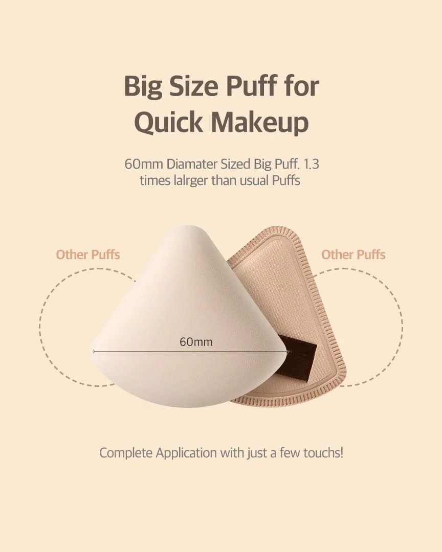 STUDIO17 Pang Pang Tringle Makeup Powder Puff 1 pieza | Esponja de maquillaje grande de látex - Image 4