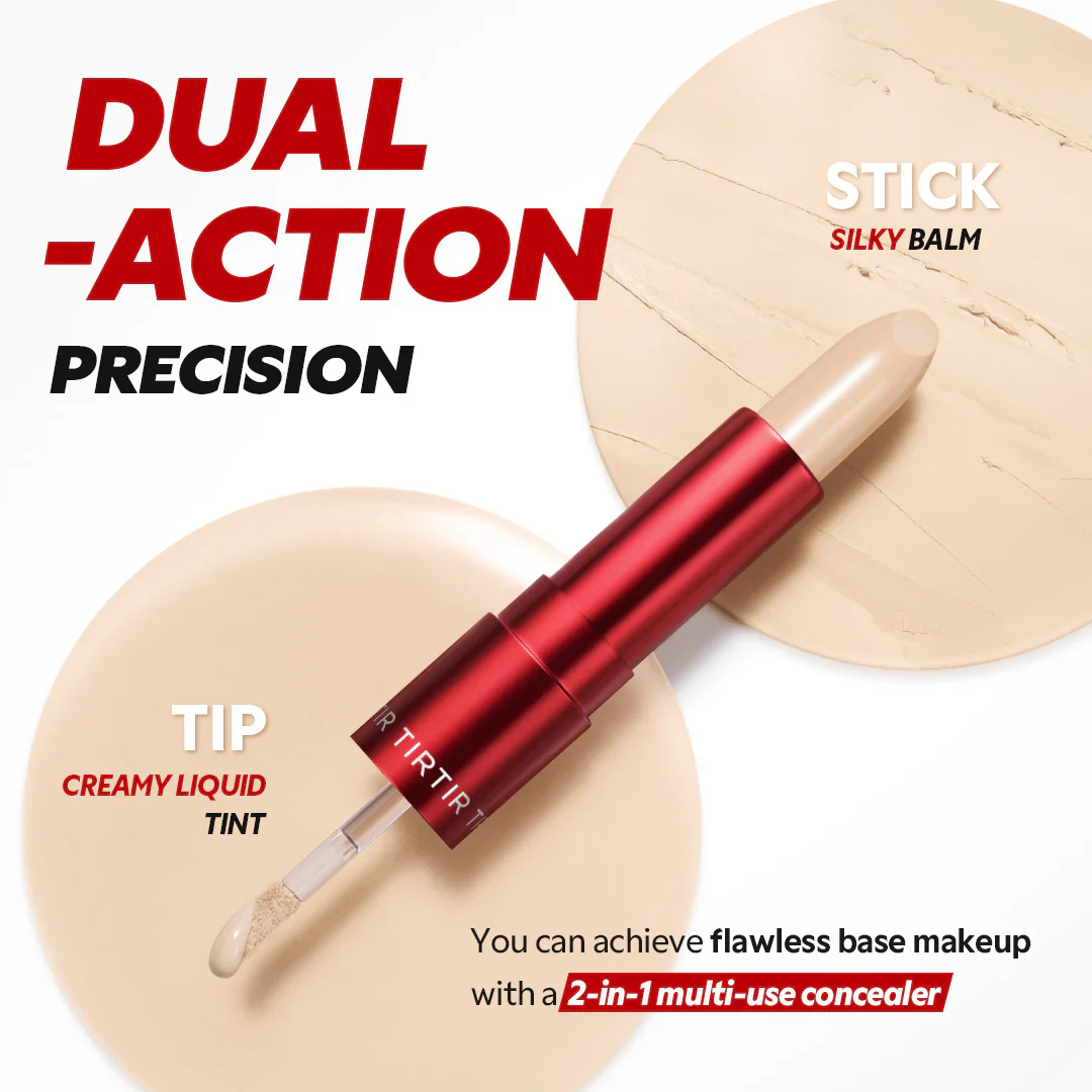 TIRTIR Glide&Hide - Corrector Textura cremosa, oculta ojeras y arrugas, fórmula dual - Image 12
