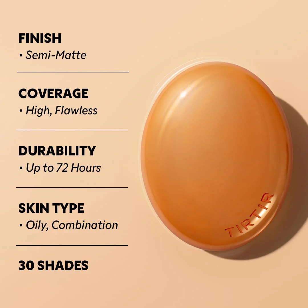 Tirtir Mask Fit Ai Filter Cushion Foundation Acabado semimate Hasta 72 h cobertura media - Image 3