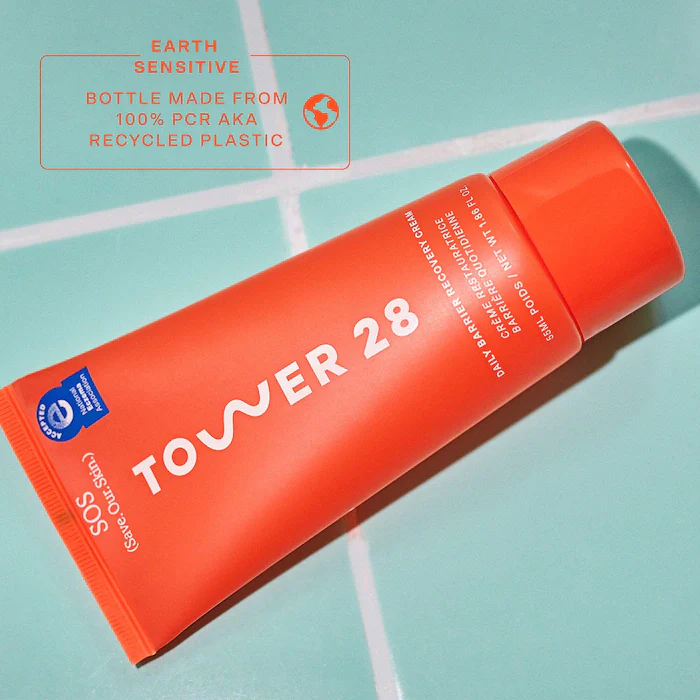 Tower 28 Beauty SOS Daily Skin Barrier Redness Recovery Moisturizer 55ml - Image 3